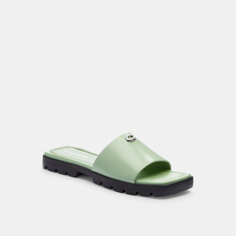 Coach Women's Florence light green Sandal Size 6.5